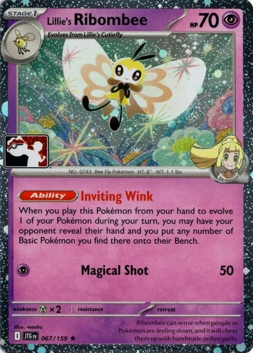 Lillie's Ribombee — Play! Pokémon Prize Pack Series