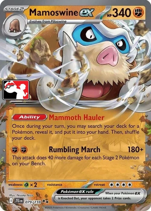 Mamoswine ex — Play! Pokémon Prize Pack Series