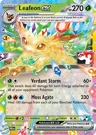 Leafeon ex — Play! Pokémon Prize Pack Series