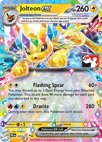 Jolteon ex — Play! Pokémon Prize Pack Series