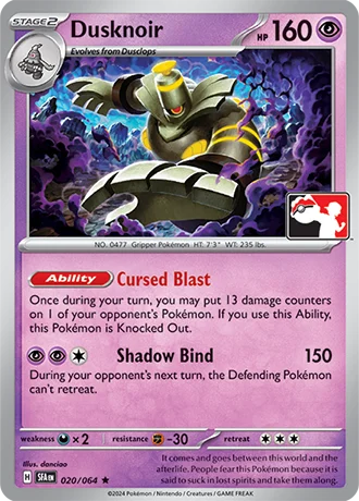 Dusknoir — Play! Pokémon Prize Pack Series