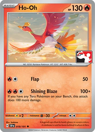 Ho-Oh — Play! Pokémon Prize Pack Series