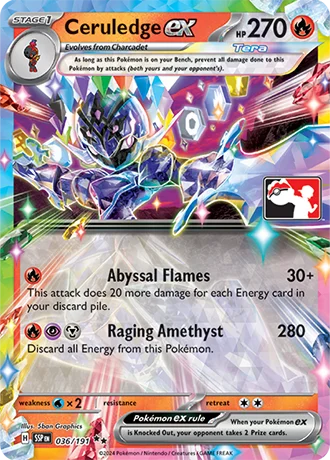 Ceruledge ex — Play! Pokémon Prize Pack Series