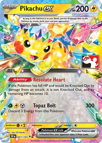 Pikachu ex — Play! Pokémon Prize Pack Series