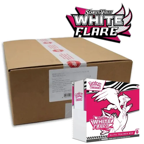 White Flare | 10 Elite Trainer Box Case — White Flare