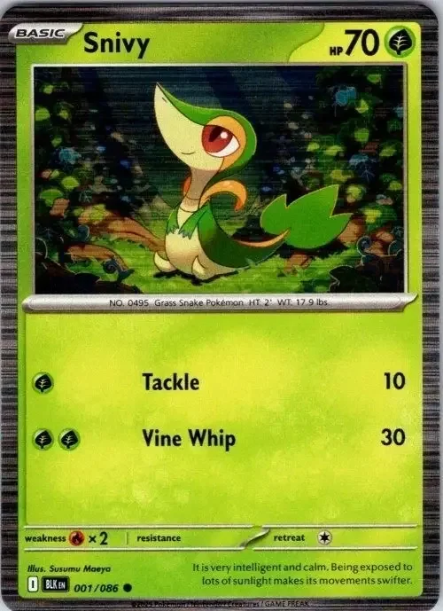 Snivy — SV Black Star Promos