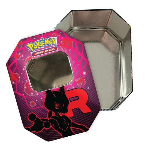 Empty Team Rocket's Mewtwo ex Tin — Scarlet & Violet Products