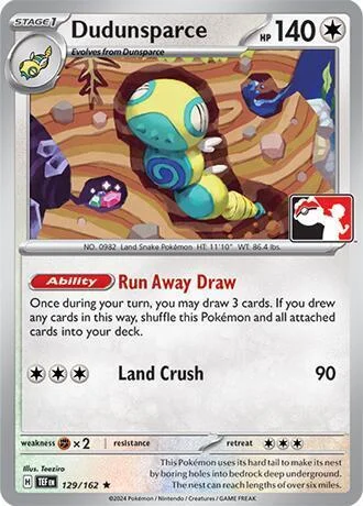 Dudunsparce — Play! Pokémon Prize Pack Series