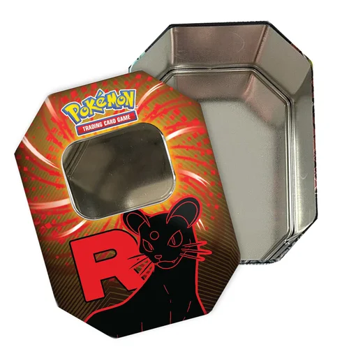 Empty Team Rocket's Persian ex Tin — Scarlet & Violet Products