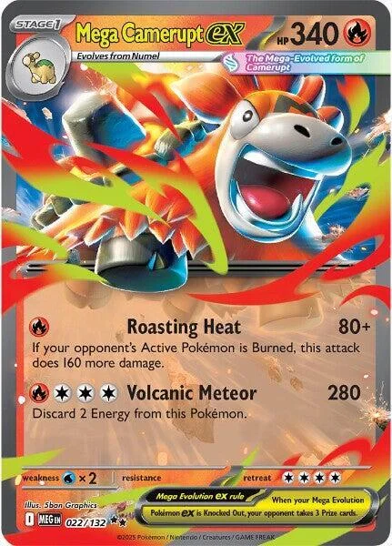 Mega Camerupt ex — Mega Evolution