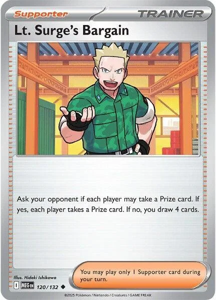 Lt. Surge's Bargain — Mega Evolution