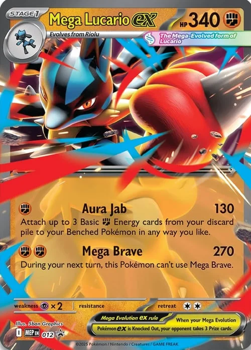 Mega Lucario ex — MEP Black Star Promos