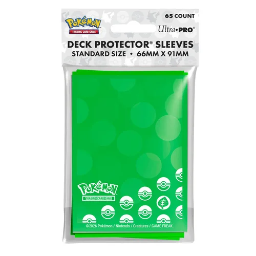Energy Grass Type 65ct Deck Protector Sleeves — Pokémon Products