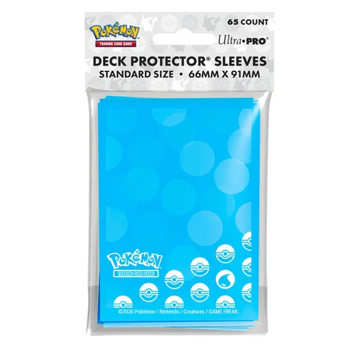 Energy Water Type 65ct Deck Protector Sleeves — Pokémon Products
