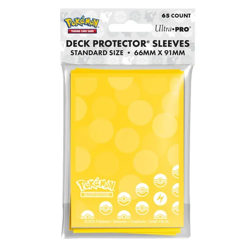 Energy Lightning Type 65ct Deck Protector Sleeves — Pokémon Products
