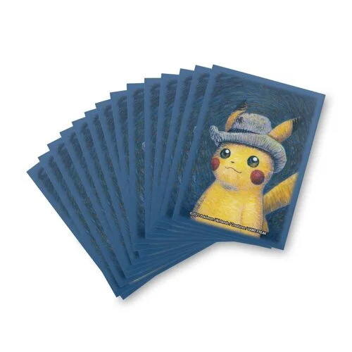 Pokémon Center × Van Gogh Museum: Pikachu Inspired by Self-Portrait with Grey Felt Hat Card Sleeves — Pokémon Center