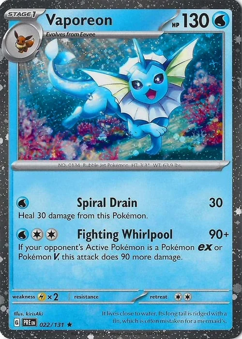 Vaporeon — Theme Deck & Blisters Exclusives