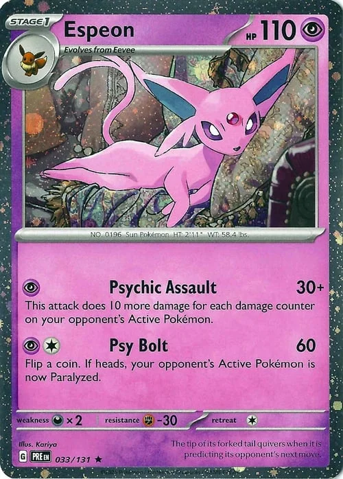 Espeon — Theme Deck & Blisters Exclusives