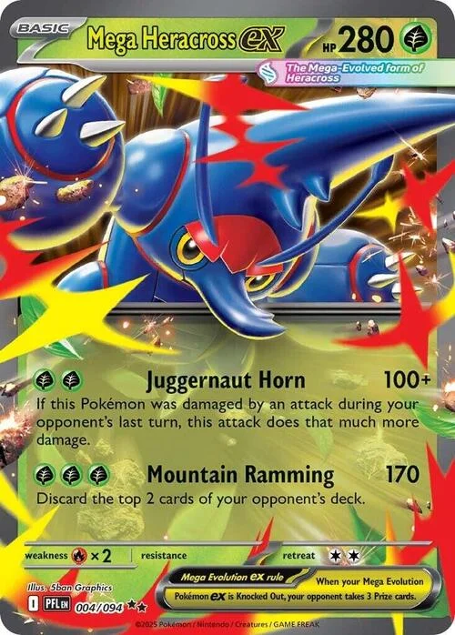 Mega Heracross ex — Phantasmal Flames