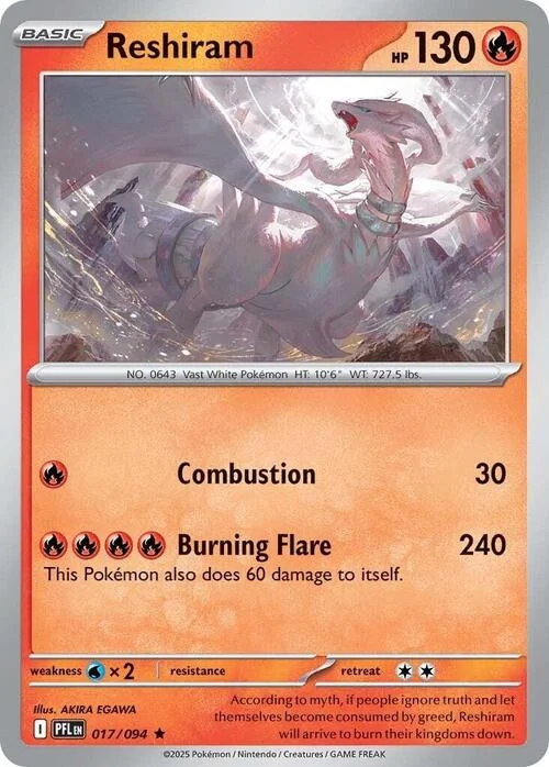 Reshiram — Phantasmal Flames
