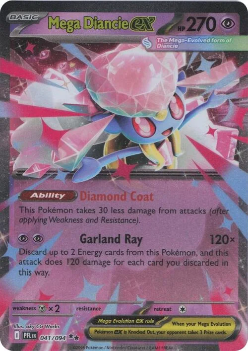 Mega Diancie ex — Phantasmal Flames