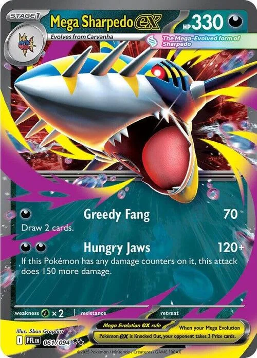 Mega Sharpedo ex — Phantasmal Flames
