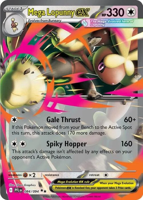 Mega Lopunny ex — Phantasmal Flames