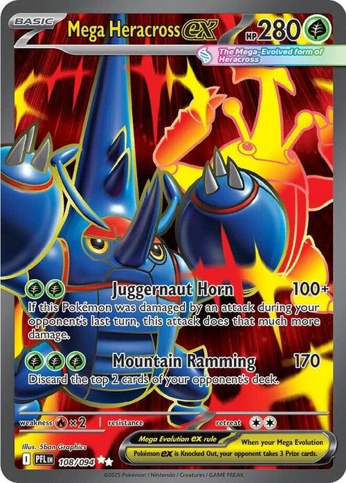Mega Heracross ex — Phantasmal Flames