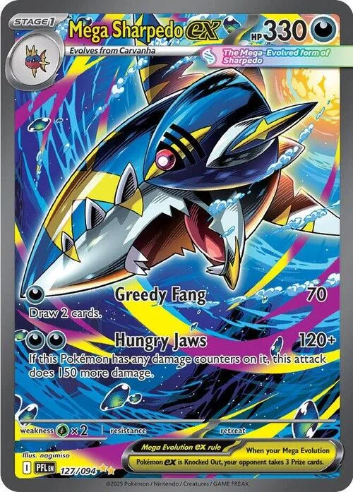 Mega Sharpedo ex — Phantasmal Flames