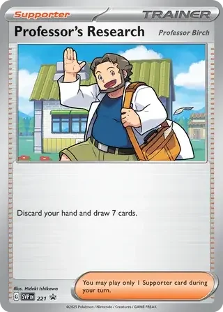 Professor's Research - Professor Birch — SV Black Star Promos