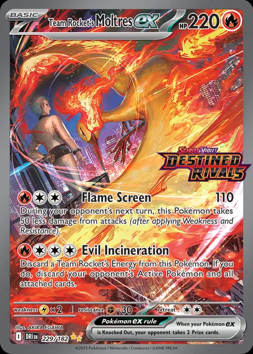 Team Rocket's Moltres ex — Theme Deck & Blisters Exclusives