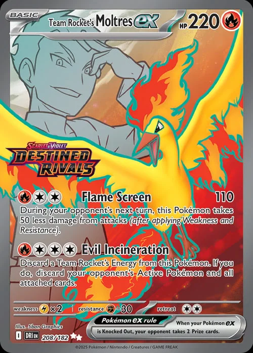 Team Rocket's Moltres ex — Theme Deck & Blisters Exclusives