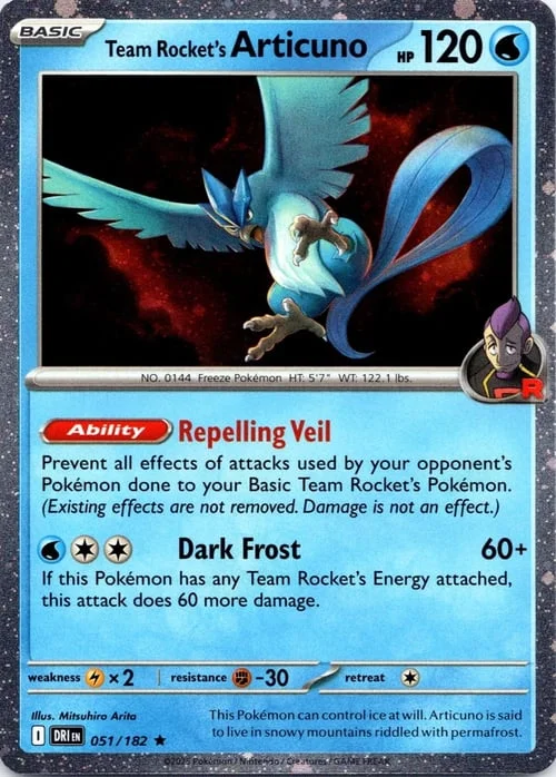 Team Rocket's Articuno — Theme Deck & Blisters Exclusives