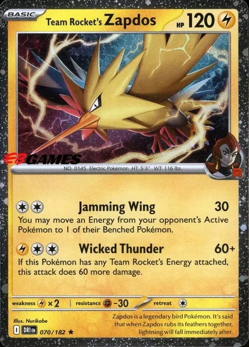 Team Rocket's Zapdos — Retail Exclusive Promos