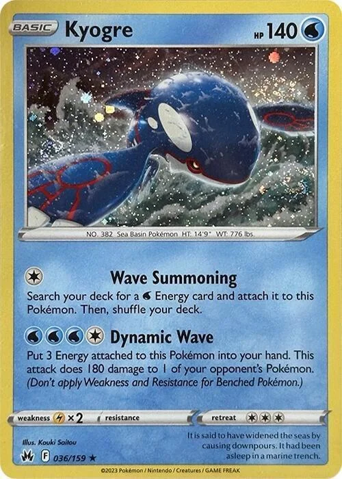 Kyogre — Theme Deck & Blisters Exclusives