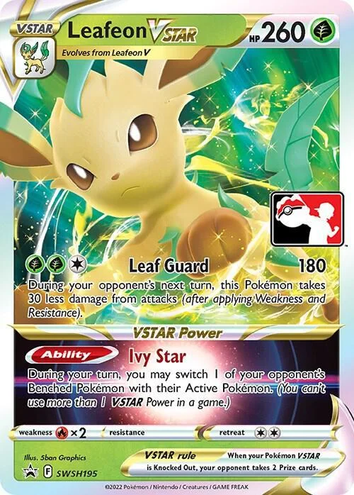 Leafeon VSTAR — Play! Pokémon Prize Pack Series