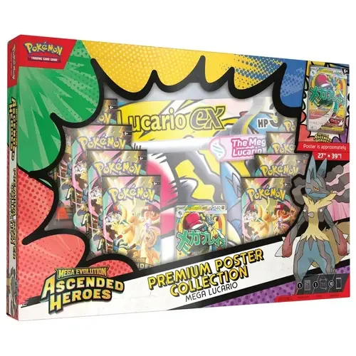 Ascended Heroes: Mega Lucario Premium Poster Collection — Ascended Heroes