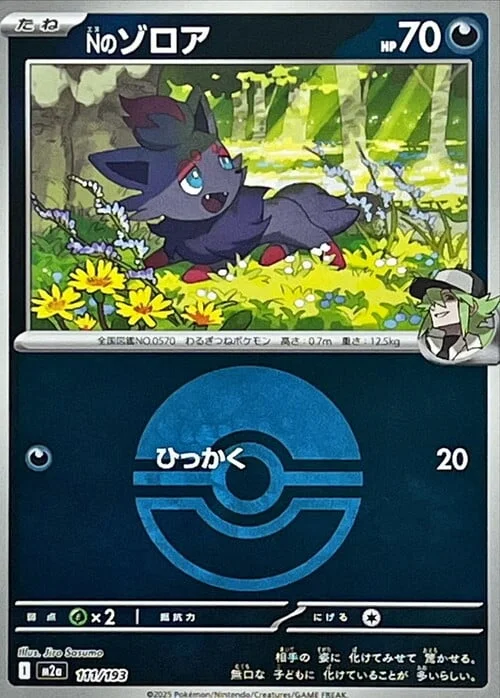 N's Zorua — MEGA Dream ex - Ball & Rocket Reverse Holo