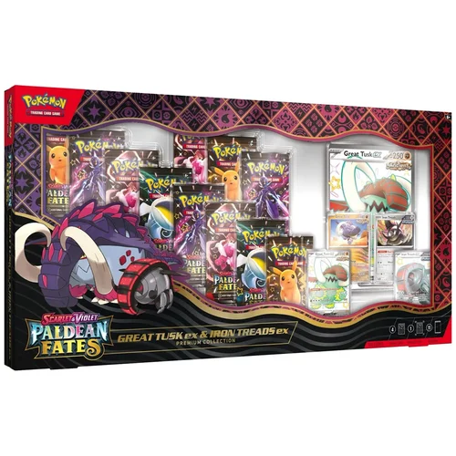 Paldean Fates: Great Tusk ex & Iron Treads ex Premium Collection — Paldean Fates