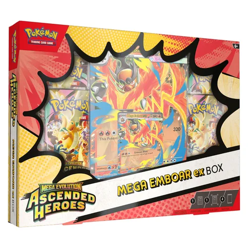 Ascended Heroes Mega Emboar ex Box — Ascended Heroes