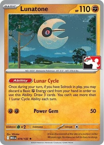 Lunatone — Play! Pokémon Prize Pack Series