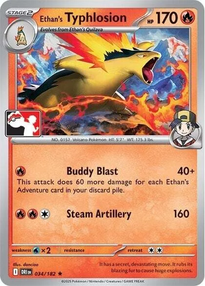 Ethan's Typhlosion — Play! Pokémon Prize Pack Series