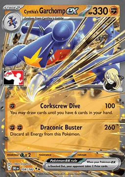 Cynthia's Garchomp ex — Play! Pokémon Prize Pack Series