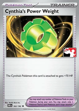 Cynthia's Power Weight — Play! Pokémon Prize Pack Series