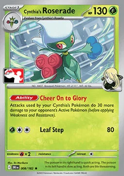 Cynthia's Roserade — Play! Pokémon Prize Pack Series