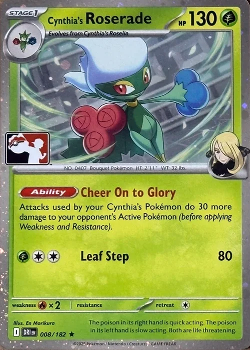 Cynthia's Roserade — Play! Pokémon Prize Pack Series