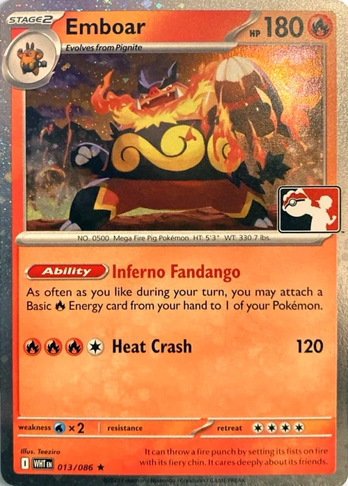 Emboar — Play! Pokémon Prize Pack Series