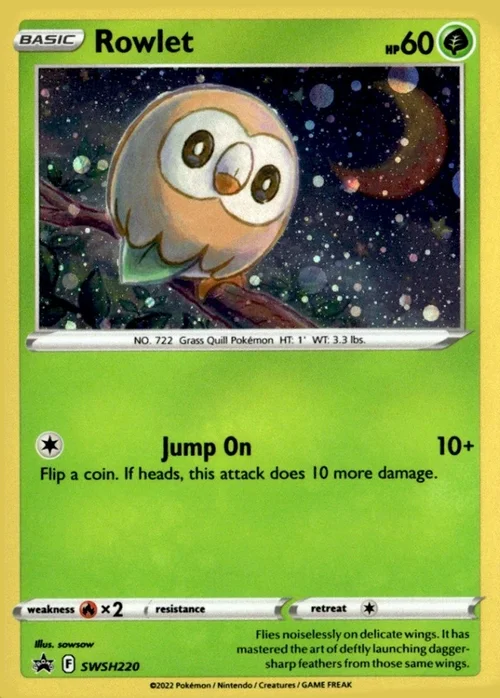 Rowlet — SWSH Black Star Promos