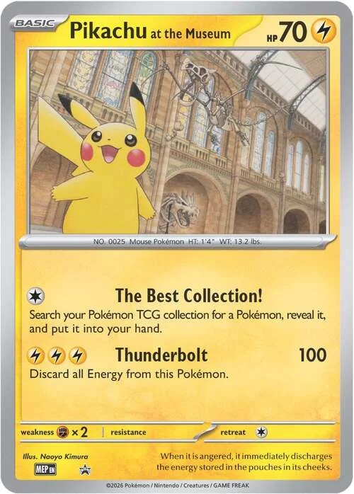 Pikachu at the Museum — MEP Black Star Promos