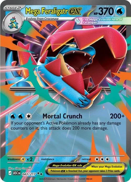 Mega Feraligatr ex — Ascended Heroes